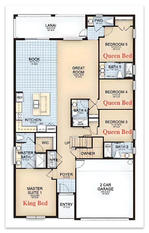 Luxury 12 Bedrooms Pool House 10 Min To Disney4630 Kissimmee Εξωτερικό φωτογραφία